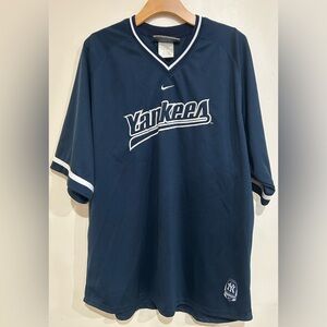 Vintage 90s Nike Team MLB New York Yankees Center Swoosh Baseball Jersey Size XL